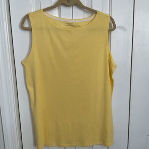 Talbots Sunny Yellow Tank Top